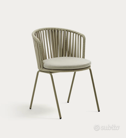 Sedia Saconca KAVE HOME in corda VERDE