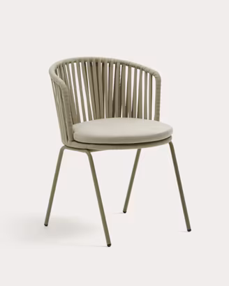 Sedia Saconca KAVE HOME in corda VERDE