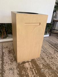 Mobile pattumiera in legno