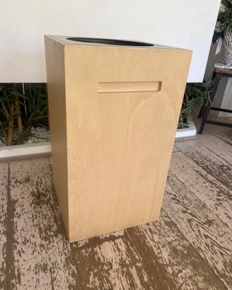 Mobile pattumiera in legno