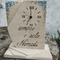 orologio da mobile in pietra