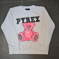 Felpa Pyrex bianca da donna