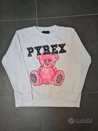 Felpa Pyrex bianca da donna