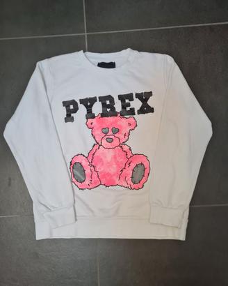 Felpa Pyrex bianca da donna