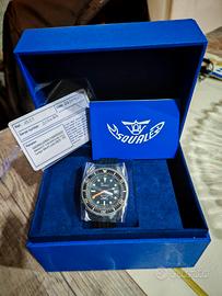 Squale 1521 Black Blasted Rubber 