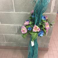 Composizione fiori finti