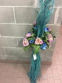 Composizione fiori finti