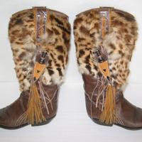 STIVALI CAMPEROS N.37 IN CUOIO - VINTAGE ANNI '70