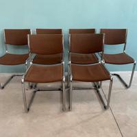 Gruppo di 6 sedie tipo Cesca modernariato vintage
