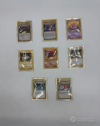 Lotto 8 Carte Pokémon Team Rocket Originali Italia