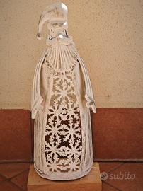 lanterna in metallo babbo Natale