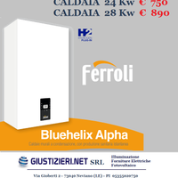 Caldaia Ferroli  Bluehelix Alpha 24 e 28  KW