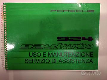 libretto uso manutenzione Porsche 924 - 924 Turbo