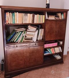 Libreria antica in radica