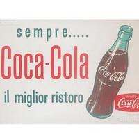 Manifesto della Coca-cola Italia,1960 circa
