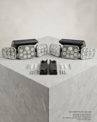💡 Set 2 Faretti Solari LED da Esterno