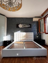 Letto contenitore con comodini