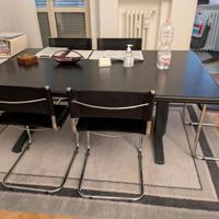 Tavolo legno nero laccato