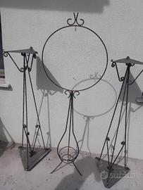 oggetti da giardino in ferro battuto 