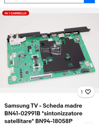 Scheda madre tv Samsung main board