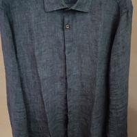 Camicia PE lino usata marca BORSA tg.41 grigio