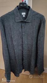 Camicia PE lino usata marca BORSA tg.41 grigio