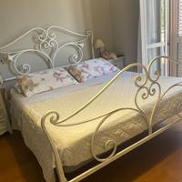 Letto artigianale ferro battuto