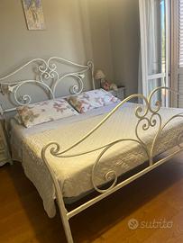 Letto artigianale ferro battuto