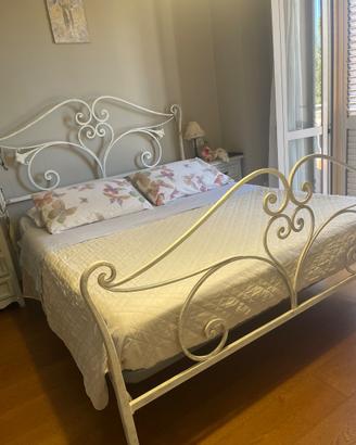Letto artigianale ferro battuto