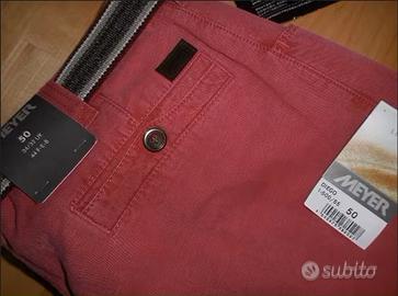 Pantaloni Meyer color rosso tg. 50 nuovi