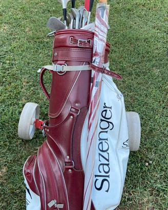 2 set completi mazze da golf con sacca
