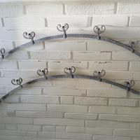 Appendiabiti  in ferro battuto forgiati a mano