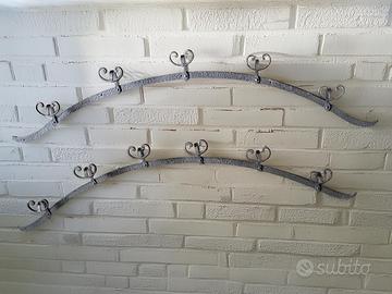 Appendiabiti  in ferro battuto forgiati a mano