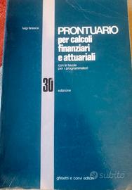 Prontuario per Calcoli Finanziari e Attuariali 
