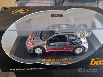 ixo Peugeot 206 Wrc  Modellino Scala 1/43