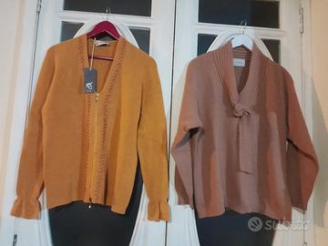 Nr. 2 pullover-1 nuov c/cartellin-tg L-XL(€ 4/€ 6)