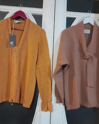 Nr. 2 pullover-1 nuov c/cartellin-tg L-XL(€ 4/€ 6)