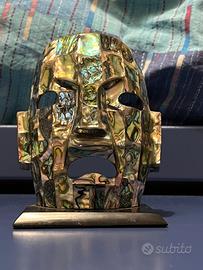 Maschera Azteca/Maya con piedistallo