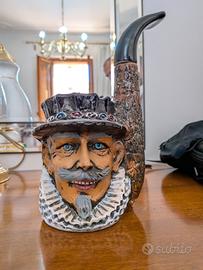 Pipa Vintage in Ceramica dipinta a Mano  