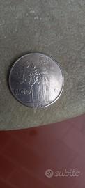 moneta da 100 lira del 1956