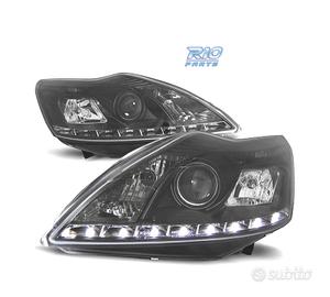 FARI FORD FOCUS 08-11 LUCE DIURNA SFONDO NERO