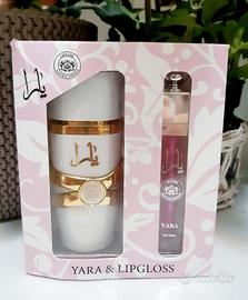 profumo yara più lip gloss