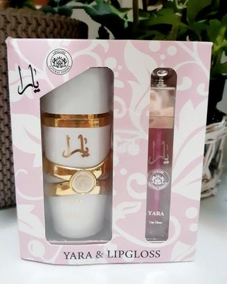 profumo yara più lip gloss