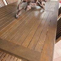 tavolo con sedie in Teak