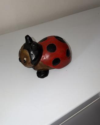 coccinella in legno