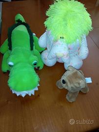 Tre peluche come nuovi