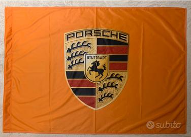 Bandiera stampa Porsche arancione