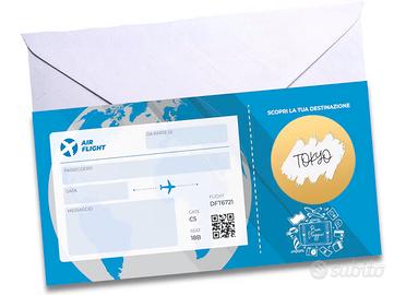 BIGLIETTO AEREO FINTO NUOVO