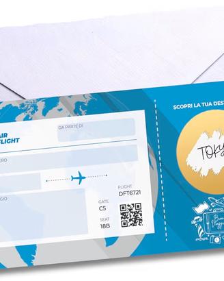 BIGLIETTO AEREO FINTO NUOVO