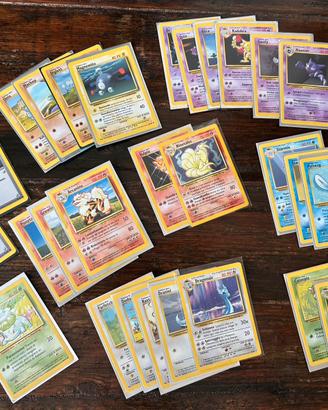 Lotto carte pokemon set base